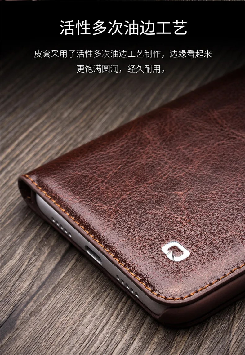 Роскошный Ультратонкий флип-чехол из натуральной кожи для Xiaomi Mi 8 Модный деловой кошелек ручной работы слот для карт чехол для Xiaomi Mi 8