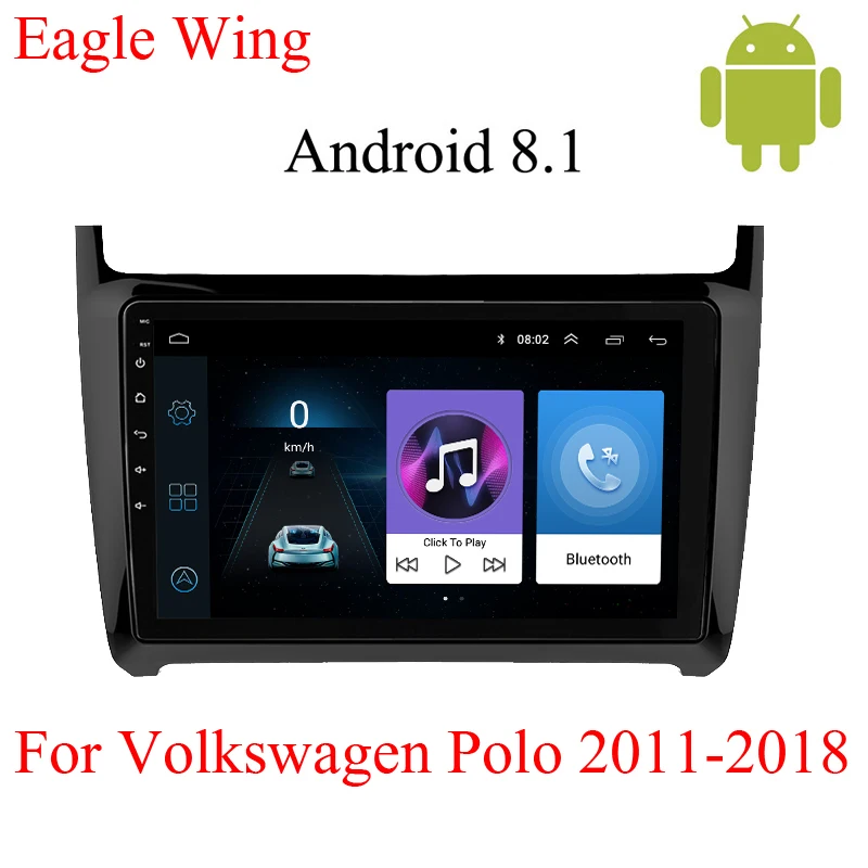 Android 8 1 Автомобильный мультимедийный dvd плеер для volkswagen Polo с Автомагнитола и gps