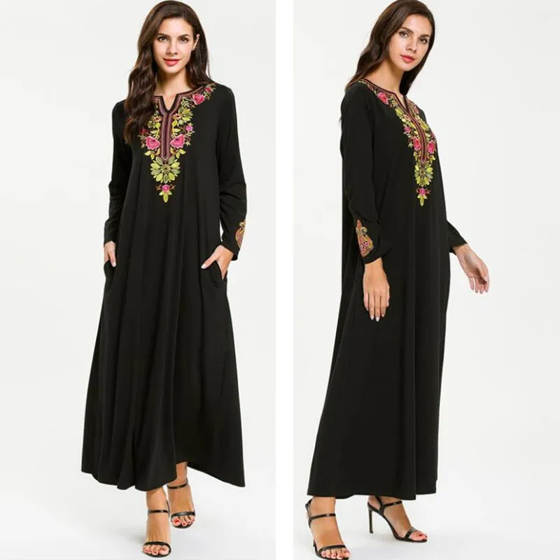 Абая для женщин Кафтан абайя мусульманское платье Jilbab Caftan Elbise Ramadan халат Дубай