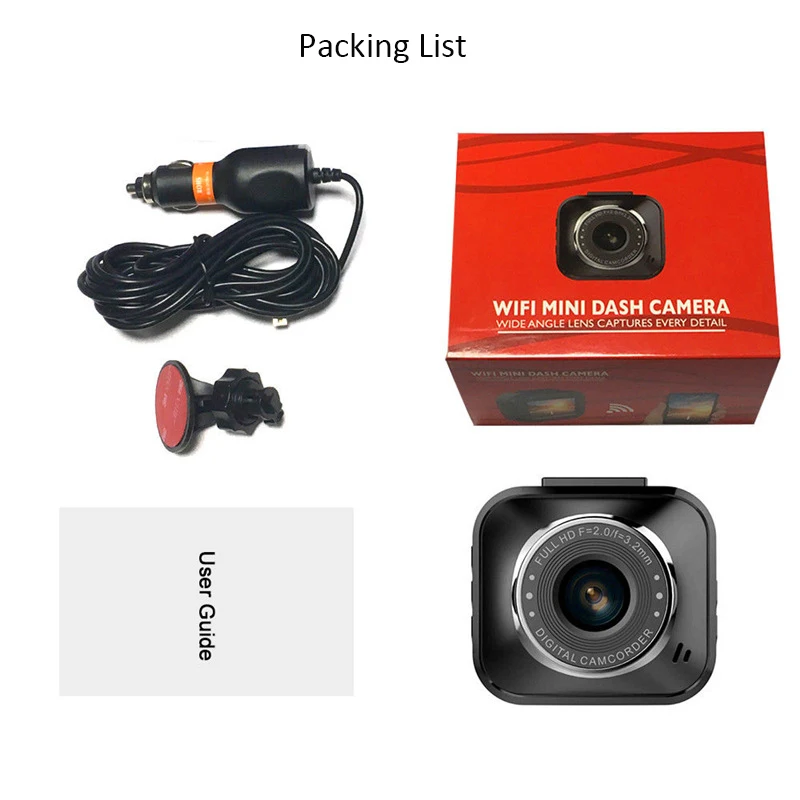 Автомобильный видеорегистратор Wi Fi 1080P Full HD Автомобильная камера цифровой