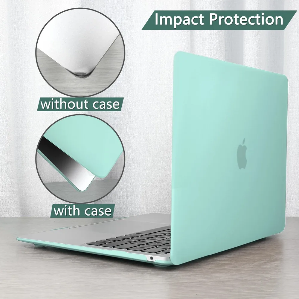 Премиум матовый чехол для MacBook Air 11 12 дюймов, рукав для ноутбука Macbook Pro 13 15 Touch Bar Touch ID+ чехол для клавиатуры