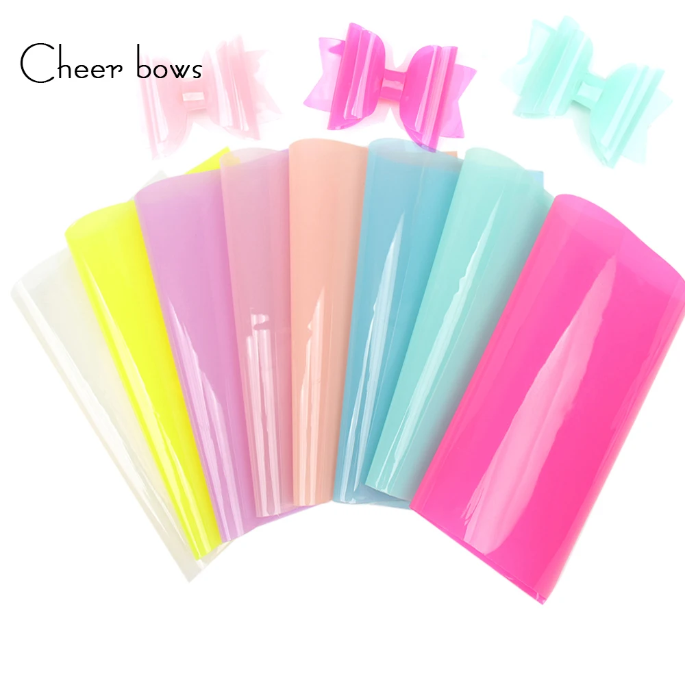 Cheerbow желейные листы из искусственной кожи кожаная ткань для вышивки конфетная