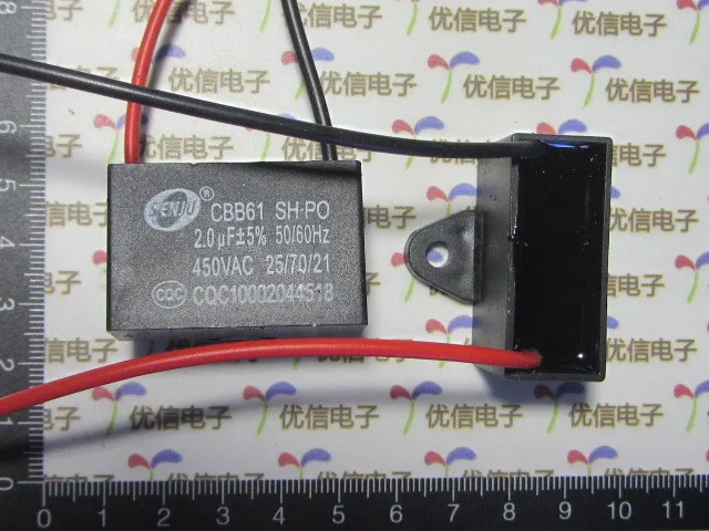 Бесплатная доставка Высокое качество 10 шт CBB61 мкФ/450 V 5% AC Пусковой конденсатор