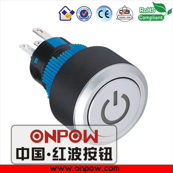 ONPOW 22 мм защелкивающаяся кнопка включения LAS1 AWY 11ZT/B/12В|switch switch|switch latchingswitch pushbutton |