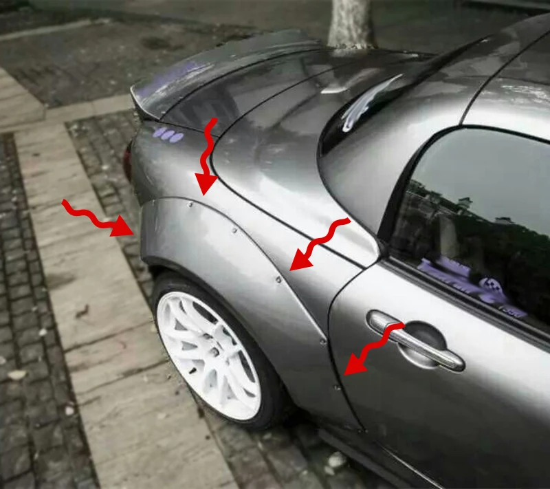 Автомобильные аксессуары для Mazda MX5 Roadster Miata NC TP style FRP стекловолокно переднее и заднее крыло набор стекловолокно колесо клеш арочный комплект