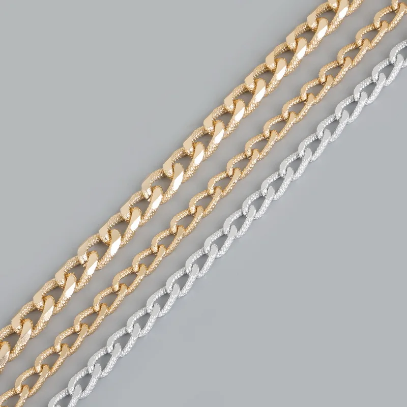 Лидер продаж NiceBeads алюминиевая цепочка-мельница с покрытием серебро
