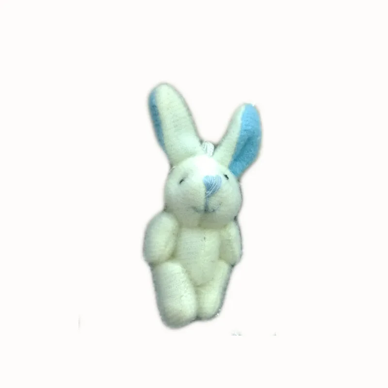5 шт./лот 4 см Плюшевая Кукла Кролик синий длинный Ушастый мультяшный букет