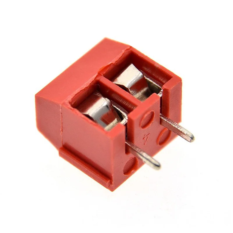 40 шт./лот KF301-2P KF301-5.0-2P KF301 винт 2Pin 5 0 мм прямой контакт PCB блок 4 цвета