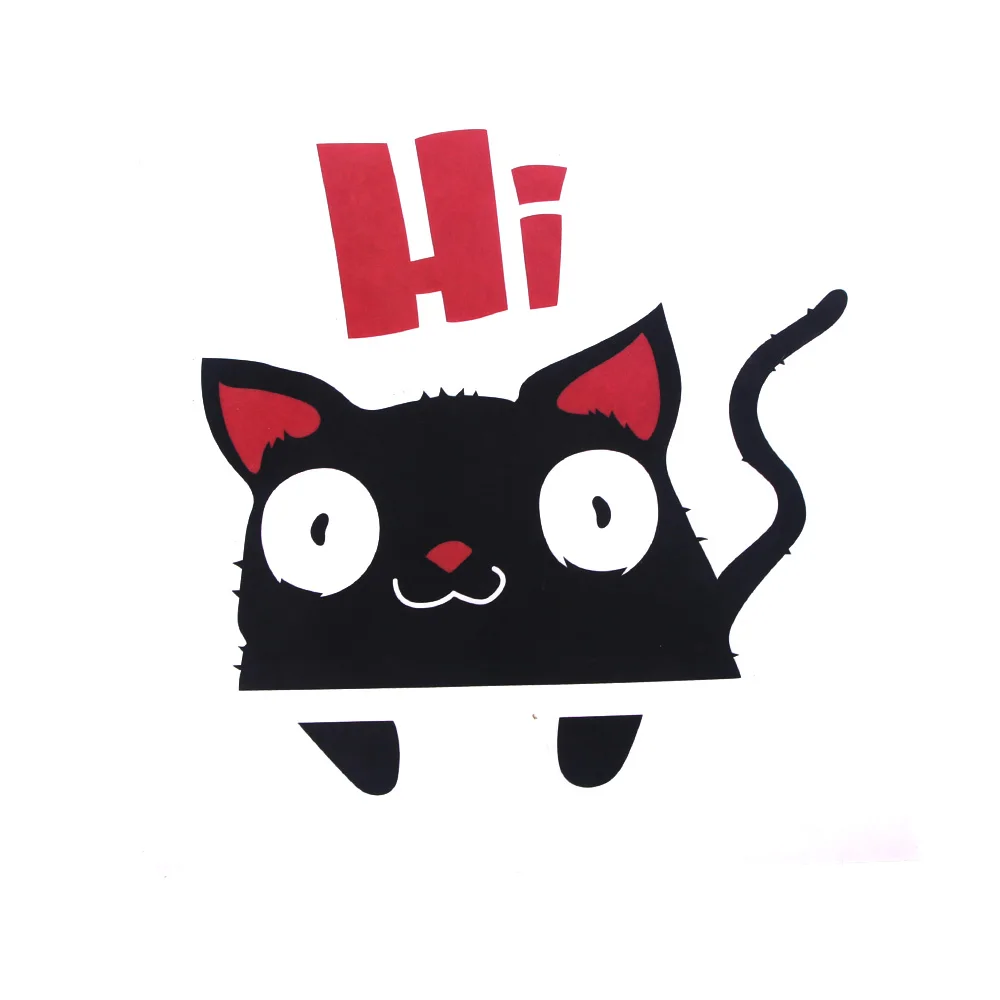 Настенные наклейки с котом настенный светильник переключатель декоративные