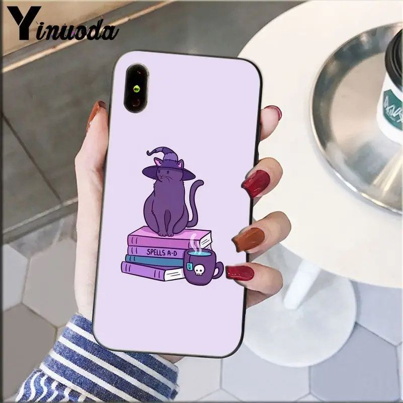Yinuoda девчачий пастельный ведьма Готический DIY окрашенный красивый чехол для телефона для Apple iPhone 8 7 6 6S Plus X XS MAX 5 5S SE XR Чехол для мобильного телефона