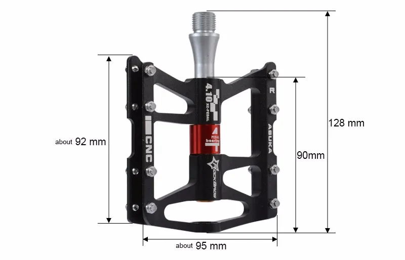 ROCKBROS велосипедные педали MTB педали герметичный подшипник Pedals4 подшипники велосипедные педали противоскользящие сверхлегкие велосипедные аксессуары с ЧПУ