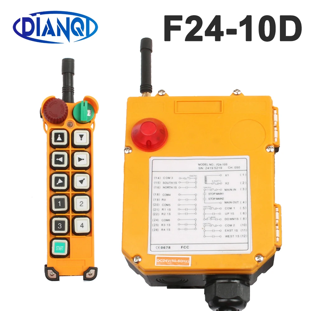 F24-10D DC 12V 24V 110V 220V 380V Промышленный беспроводной радиопульт дистанционного управления переключатель для крана 10 Функция с аварией
F24-10D DC 12V 24V 110V 220V 380V Промышленный беспроводной радиопульт дистанционного управления переключатель для крана 10 Функция с аварией