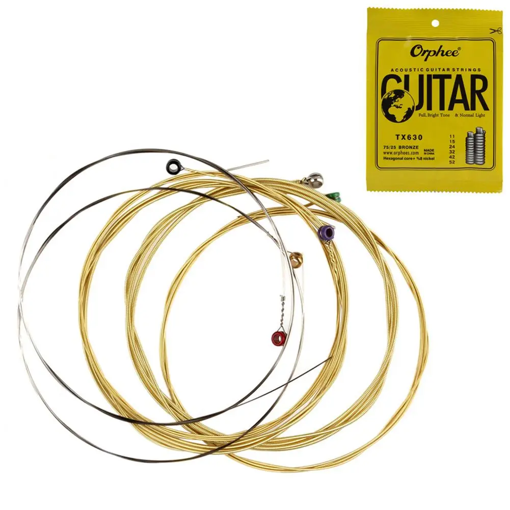 MMFC-Orphee 6 шт./компл. акустическая гитара шестигранный сердечник + 8% никеля бронза