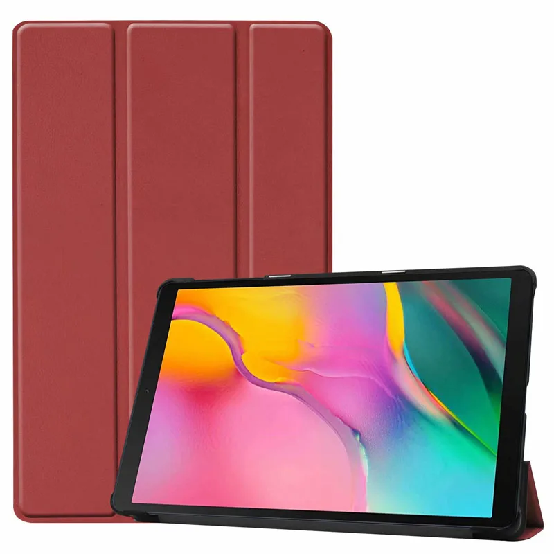 Тонкий складной чехол подставка из искусственной кожи для Samsung Galaxy Tab A 10 1 2019 T510 T515