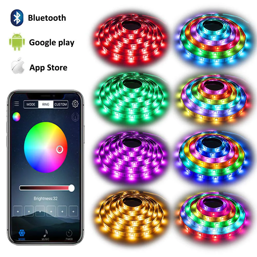 USB светодиодная подсветка под шкаф Bluetooth контроллер RGB светильник полоса 5050 DC 5 В лампа освещение для шкафа дома спальни кухни украшения