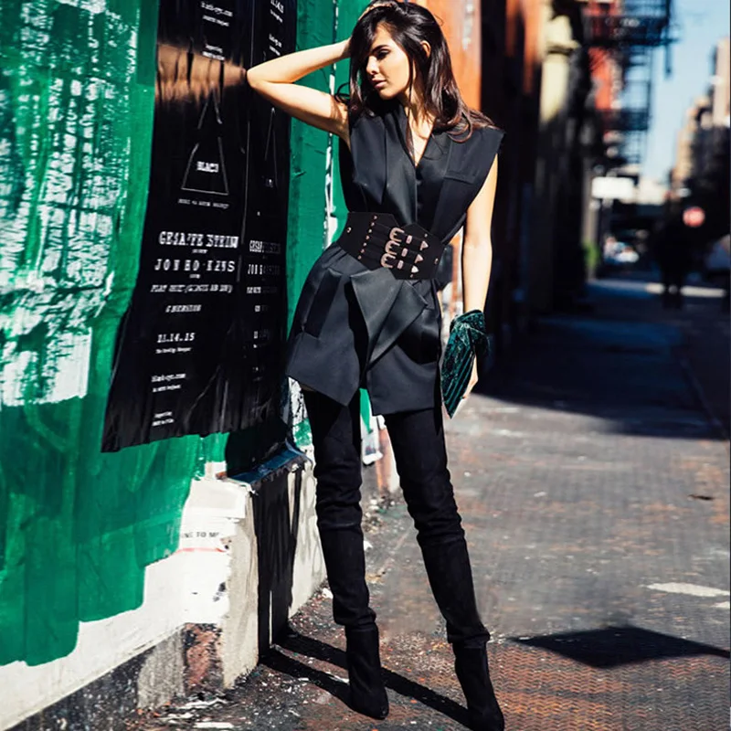 Модный винтажный металлический пояс с двойной застежкой женский ремень пряжкой