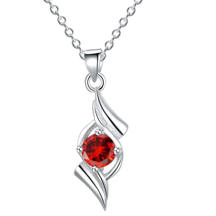 wholesale Wedding gift Nice silver plated Fashion jewelry chains necklace pendant 4 color WN-969 | Украшения и аксессуары