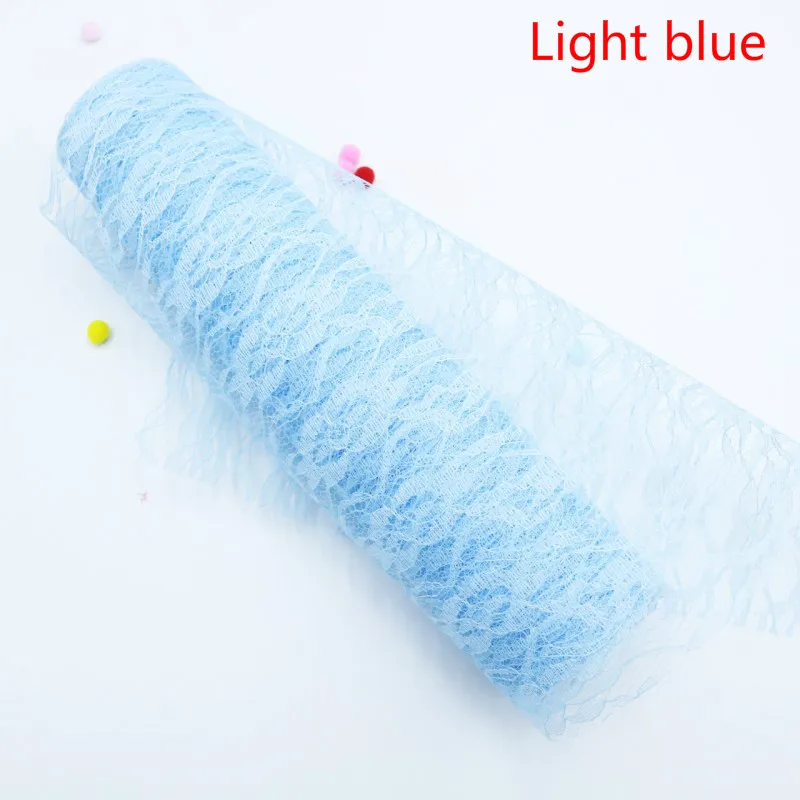 Тюлевая рулонная катушка кружева 1" x10yards DIY сетчатая ткань для свадебной вечеринки стол бегун стул створки Винтажный стиль цветочное украшение места