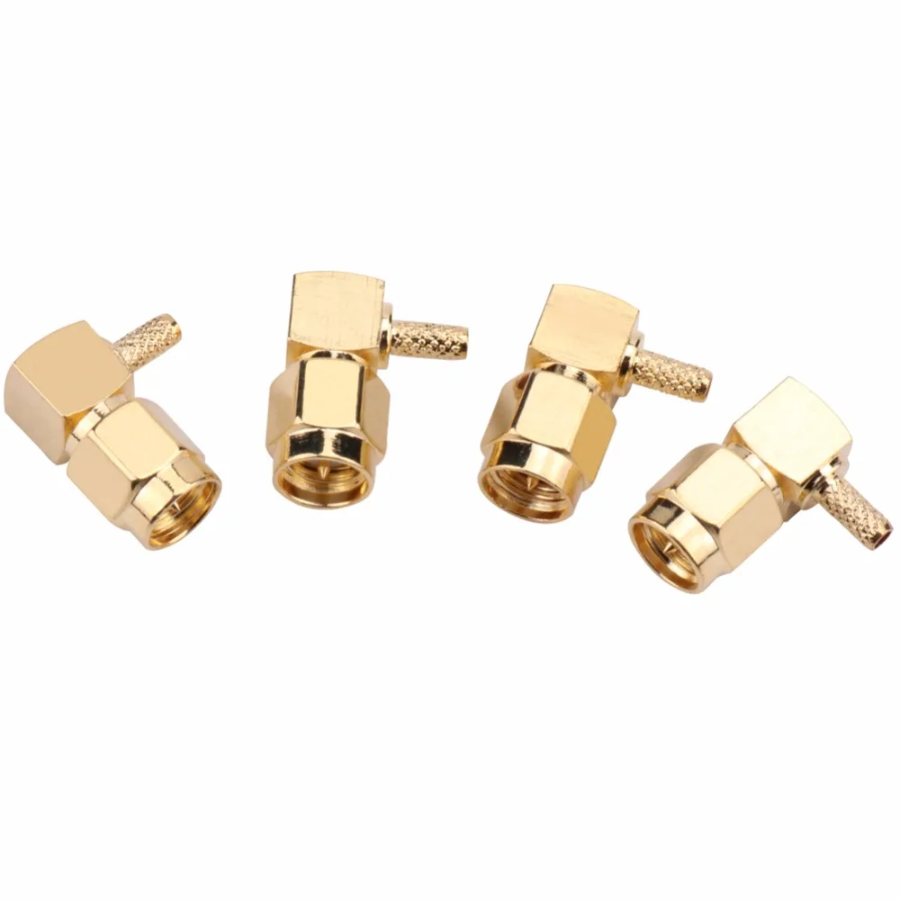 Разъем SMA SMA-JW1.5 обжим штекер прямоугольный для LMR100 RG316 RG174 оптовая продажа RF