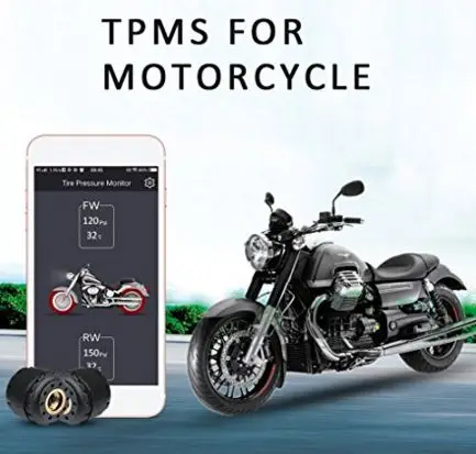 Система контроля давления в шинах мотоцикла TPMS Bluetooth с 2 внешними датчиками|bluetooth