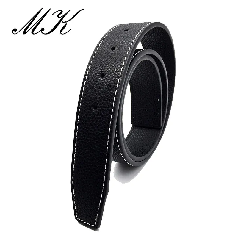 Maikun Belts for Men No Buckle Male Split Leather Belt Men Fashion Belt