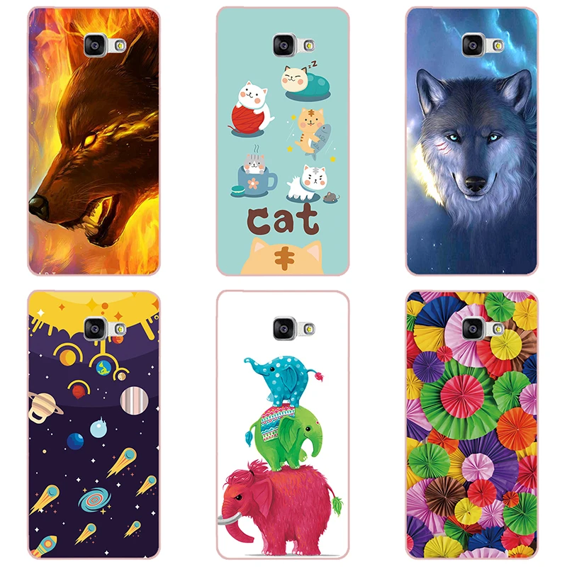 hard Plastic phone case cover For Samsung galaxy A3 2016 SM-A310F shell printing design Painted Flower |