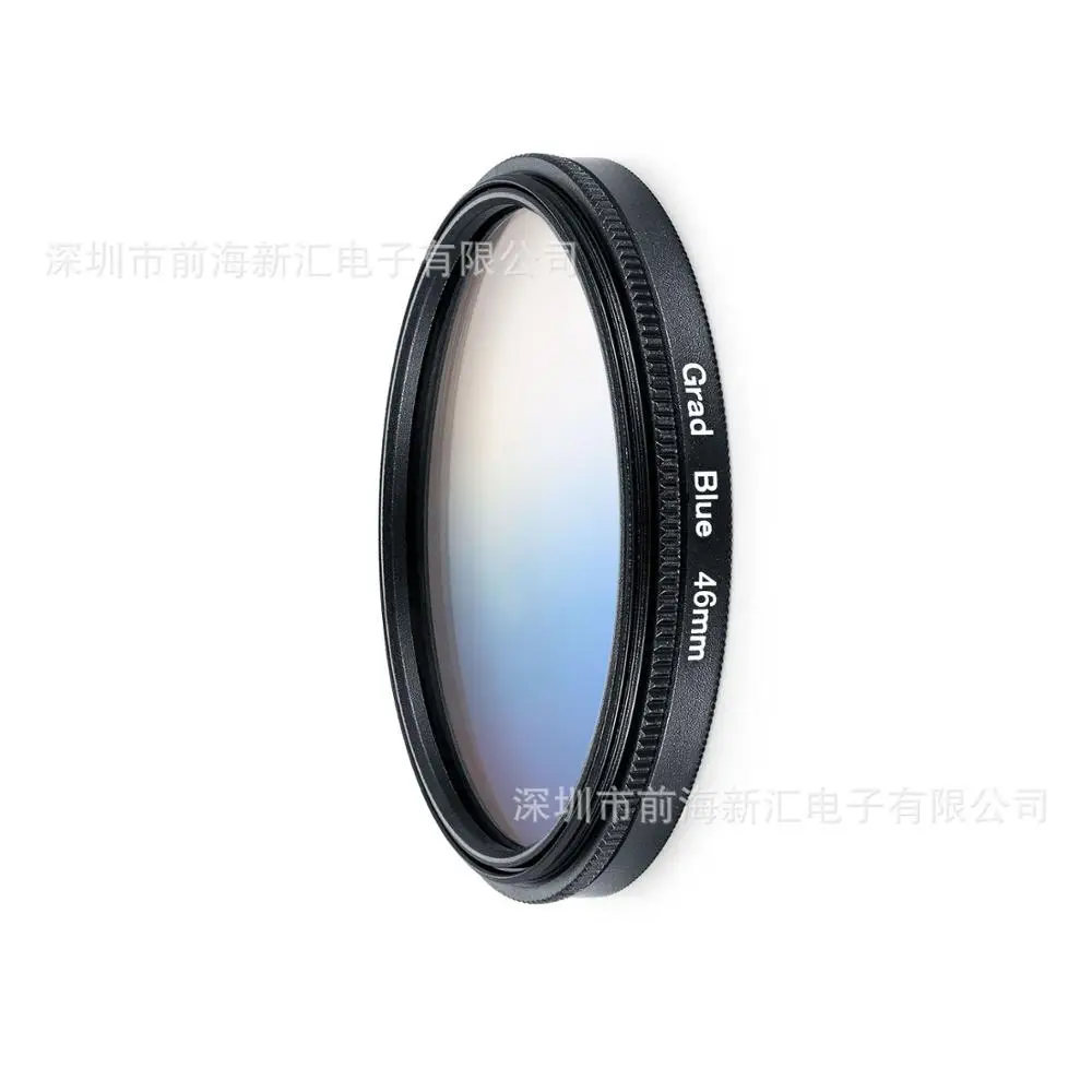 Gradual Blue UV CPL FLD Star ND2 ND4 ND8 градиентный цветной фильтр Бленда Объектива Ручка для Olympus OMD EM10 OM-D E-M10/Mark II III 2 3 14-42 мм - Цвет: Gradual Blue
