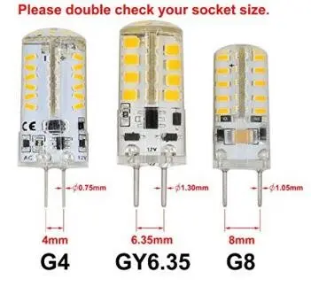 100 шт AC/DC12V 3W GY6.35 COB светодиодный ные лампы 25W эквивалент галогенных ламп