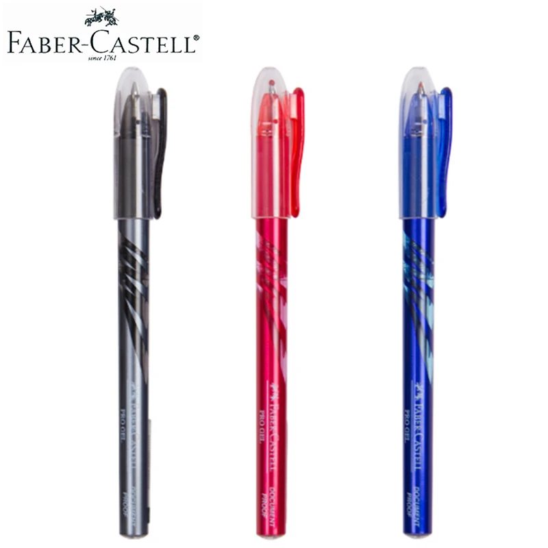 3 шт. Faber Castell Pro гель ручка с чернилами стандартных цветов 0 38/0 5 мм пуля Углеродная