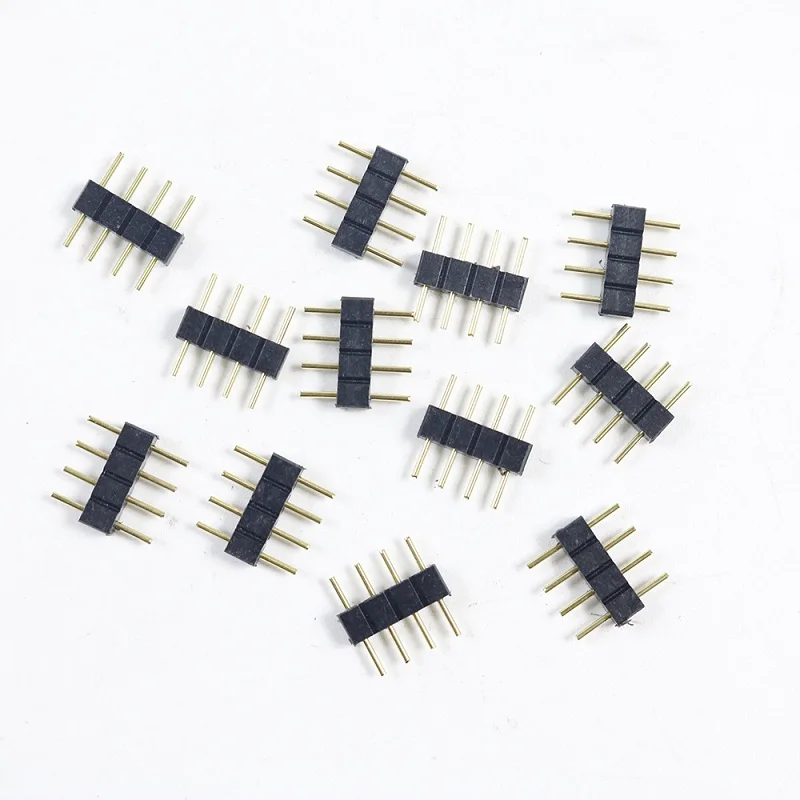 Разъемы электронные 4pin 5pin RNGW черный мужской тип двойной 4 pin 5 иглы для полосы