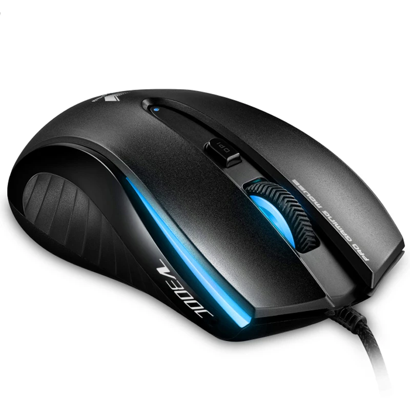 RAPOO V300C оптическая игровая мышь USB Проводная от 800 3000 точек/дюйм игровой мыши