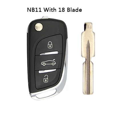 NB11 with 18 blade OkeyTech KD900 NB11 универсальный мульти-функциональный DS Стиль NB серии дистанционного Управление с 1 шт. № 07/18/27/50 плоский ключ - Цвет: NB11 with 18 blade