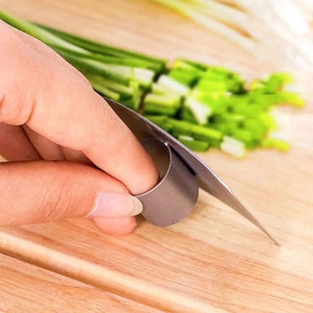 

Finger Guard Protector Hand Kitchen Tool Stainless Steel Chop Safe Slice Knife