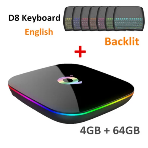 4G 64G an D8 Q Plus Смарт ТВ приставка Android 9,0 ТВ приставка 4 Гб ОЗУ 32 Гб 64 Гб ПЗУ 6K H.265 USB3.0 Netflix Allwinner H6 PK T95Q s905x2 приставка - Цвет: 4G 64G an D8
