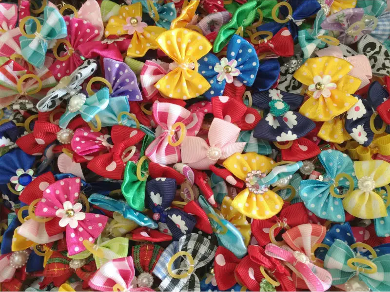 1000 шт./лот оптовая продажа новая собака луки домашние милый подарок для отдыха pet