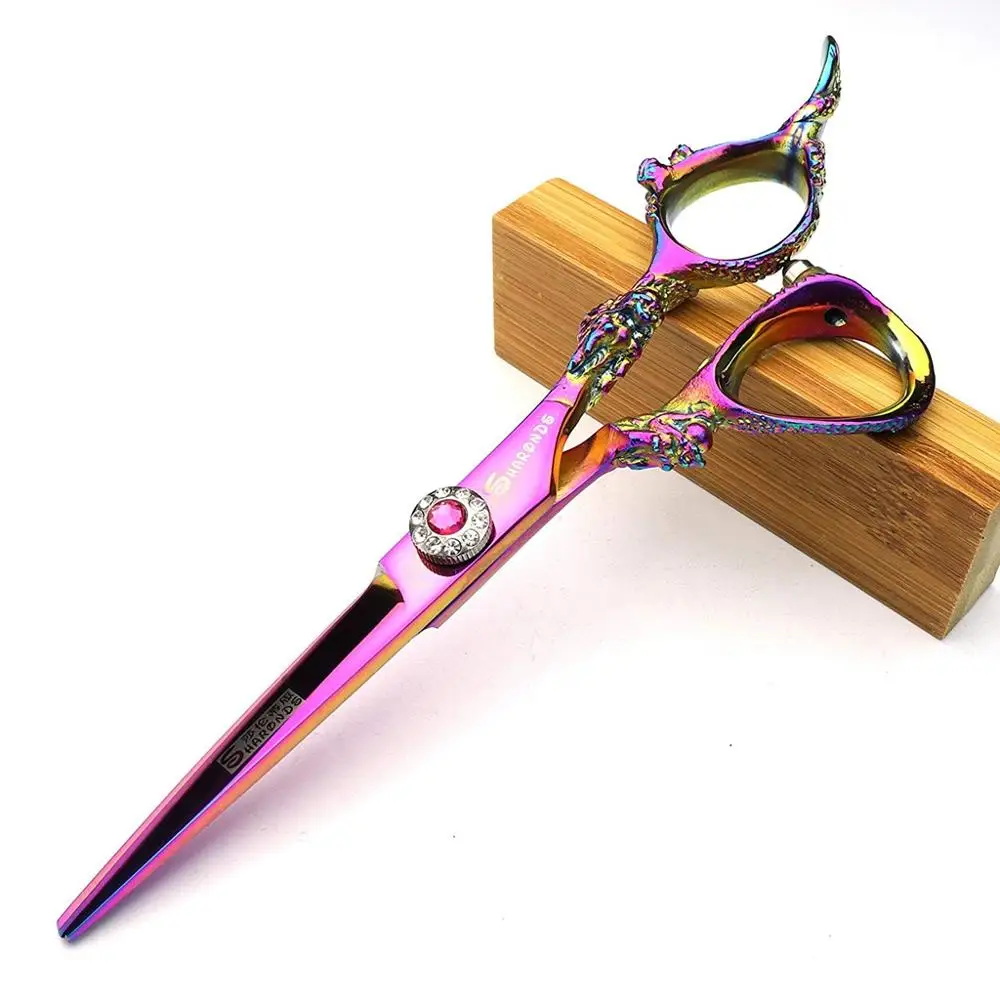 Cutting scissors 5,5 дюймов профессиональные ножницы резка филировочные ножницы комплект нержавеющая сталь прямые и филировочные инструменты - Цвет: Cutting scissors
