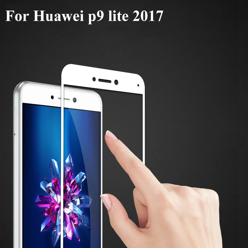 3 шт полное покрытие защитное закаленное стекло для Huawei p9 lite 2017 p 9 3D защита экрана
