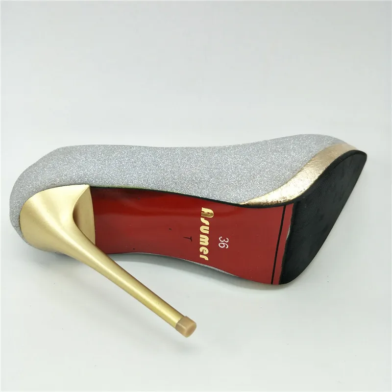 

Asumer Platform women shoes pumps solid pointed toe high heels shoes fashion big size 33-47 wedding party shoes comfortable