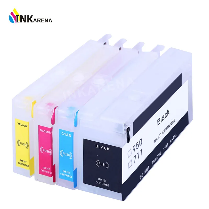 

INKARENA Compatible Cartridge Replacement For HP 711 XL Refillable Inkjet Cartridge Reset Chip Deskjet T520 T120 Printer
