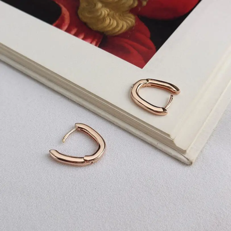 Женские u образные серьги гвоздики в форме иглы простой новый тренд ювелирное