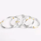 Новое поступление, алюминиевая проволока 1 мм, 1 мм, 5 мм, 2 мм, 2,5 мм, 5 мм, серебристый цвет, мягкий металл, флористическая проволока, фурнитура для изготовления ювелирных изделий своими руками