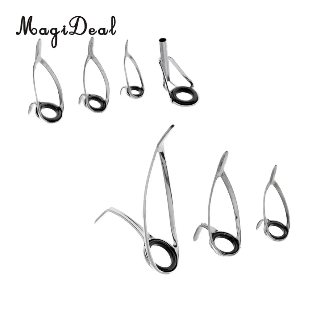 7 шт. Набор для ремонта удочек смешанные размеры направляющие кольцо наконечник