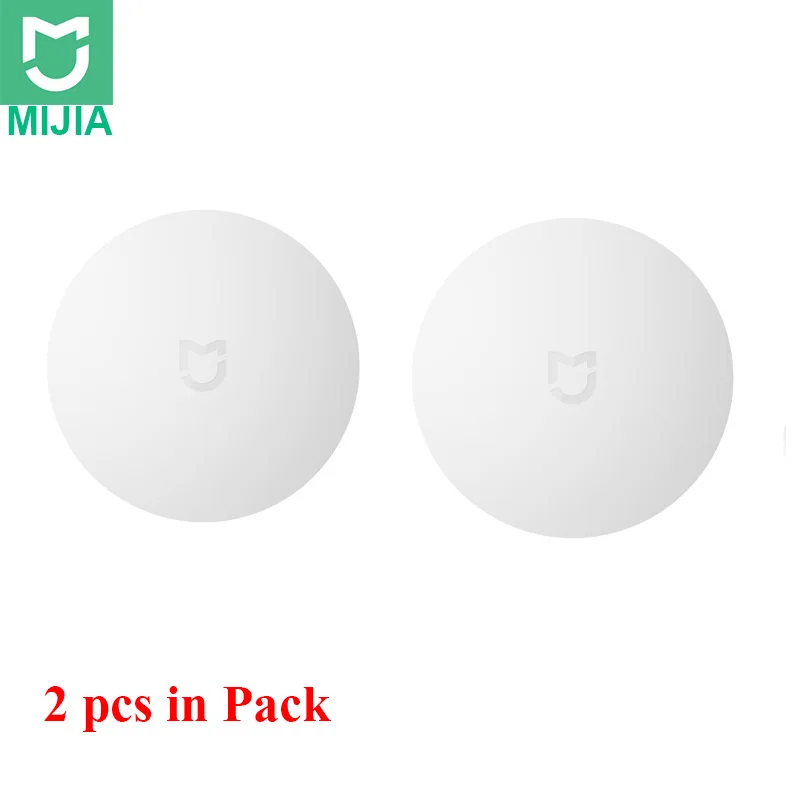 2pcs Xiaomi Mijia умный беспроводной переключатель, аксессуары для устройства умного дома, центр управления домом, интеллектуальное приложение для Mihome - Цвет: 2pcs