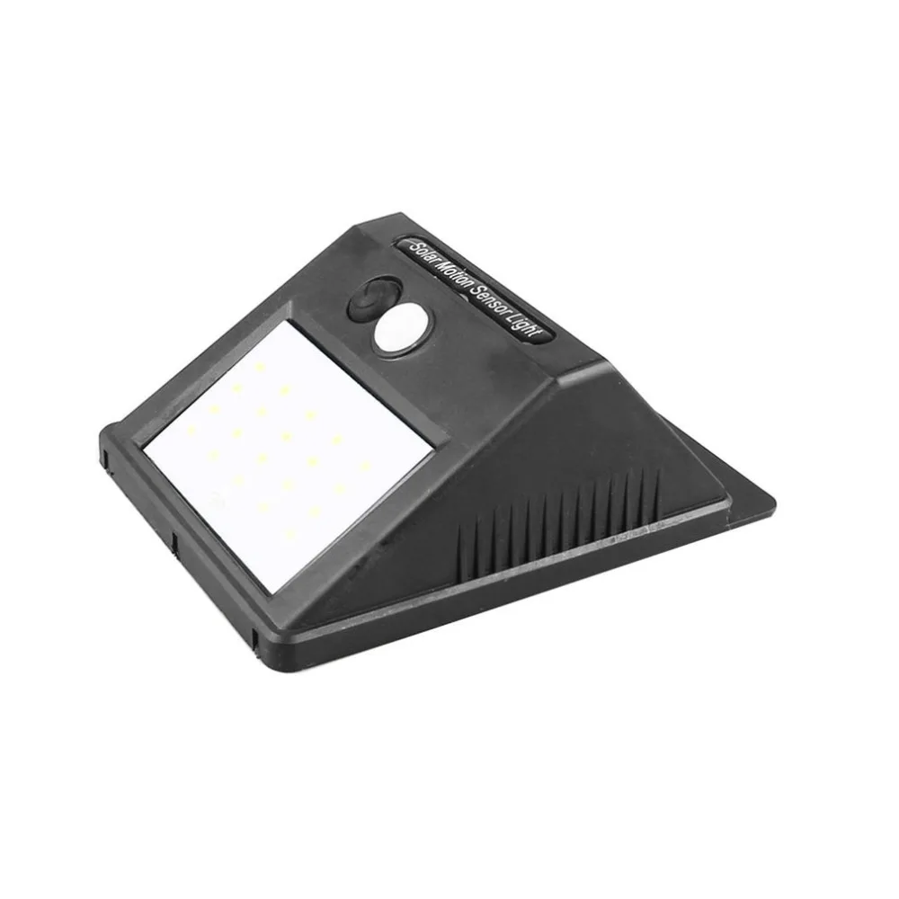 20LED Водонепроницаемый ABS датчик движения на солнечной энергии лампа Открытый сад