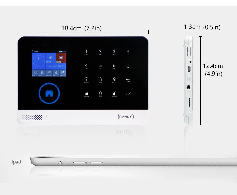 SmartYIBA Wi-Fi GSM сигнализация Система охранного наблюдения стробоскоп сирена окно дверь открытый движения обнаружения дыма IP CamiOS Android APP