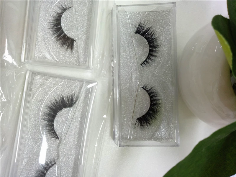 100% ручной работы реального Корейский шелковые волокна Накладные ресницы 1 пар в