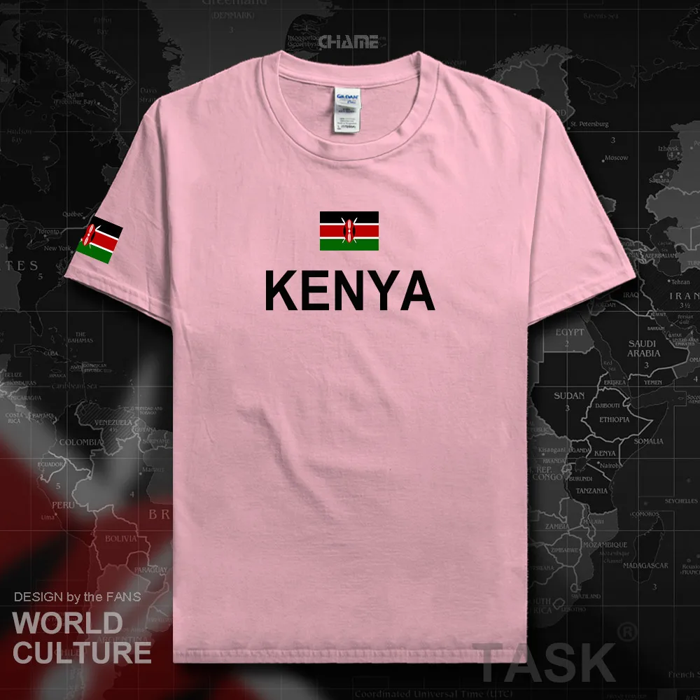 Kenyan Мужская футболка Мода 2017 Джерси национальная команда 100% хлопок спортивная