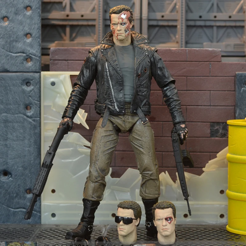 Терминатор фигурка T-800/T-1000 ПВХ фигурка игрушка модель 18 см для детей игрушка