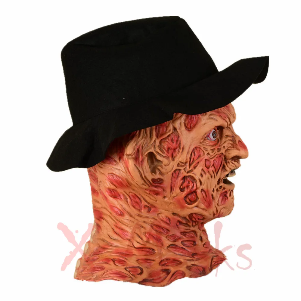 Комплект Латексных Масок Freddy krueger костюм для взрослой вечеринки Пятница 13-е