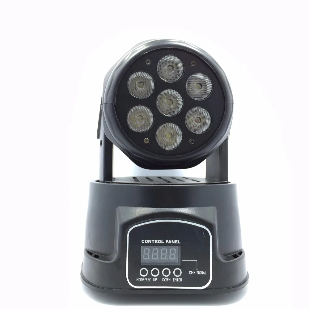 2pcs/lots CREE 7x12W RGBW quad mini led wash moving head light LED stage lights Mini Moving Head 14 channels | Лампы и освещение